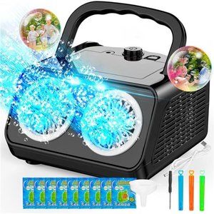 Automatic Bubble Machine Upgrade Bubble Blower with 2 Fans, 20000+
